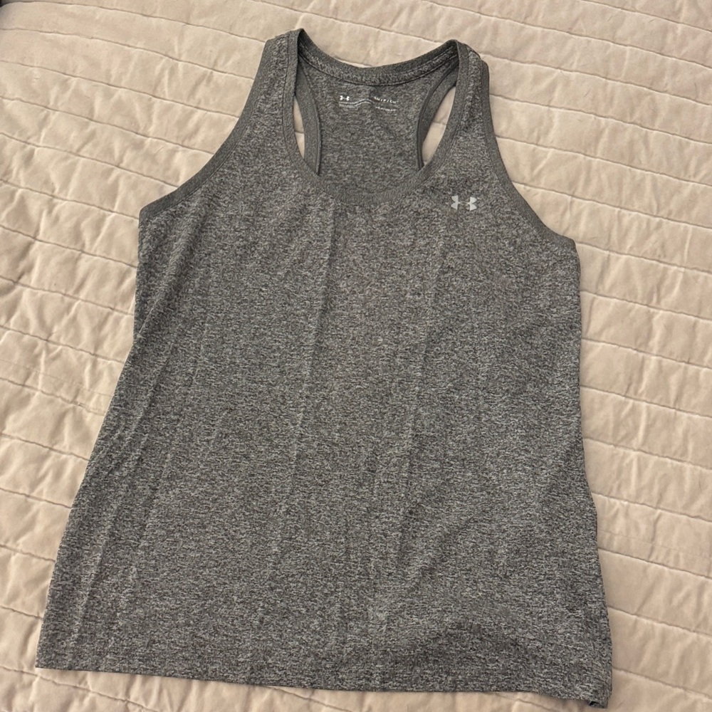 Under Armour Women's Heathered Gray Tank Top